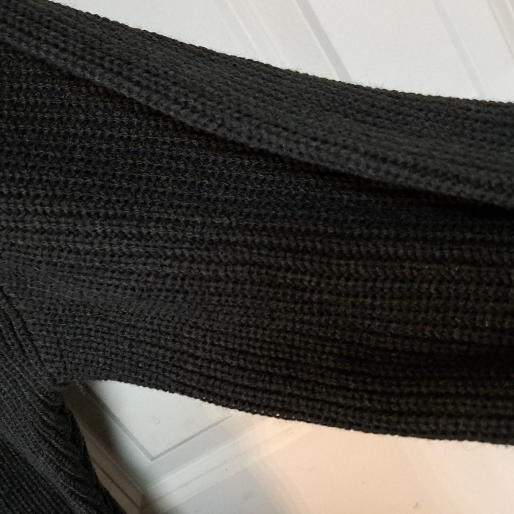 Belle Kim Gravel Black Turtleneck Sweater Dress - Picture 4 of 4
